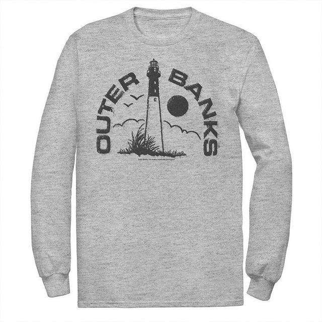 Mens Outer Banks Landscape Stamp Tee, Boys Athletic Grey Product Image