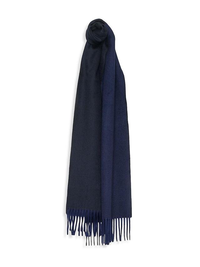 Mens Semi-Reversible Cashmere Scarf Product Image