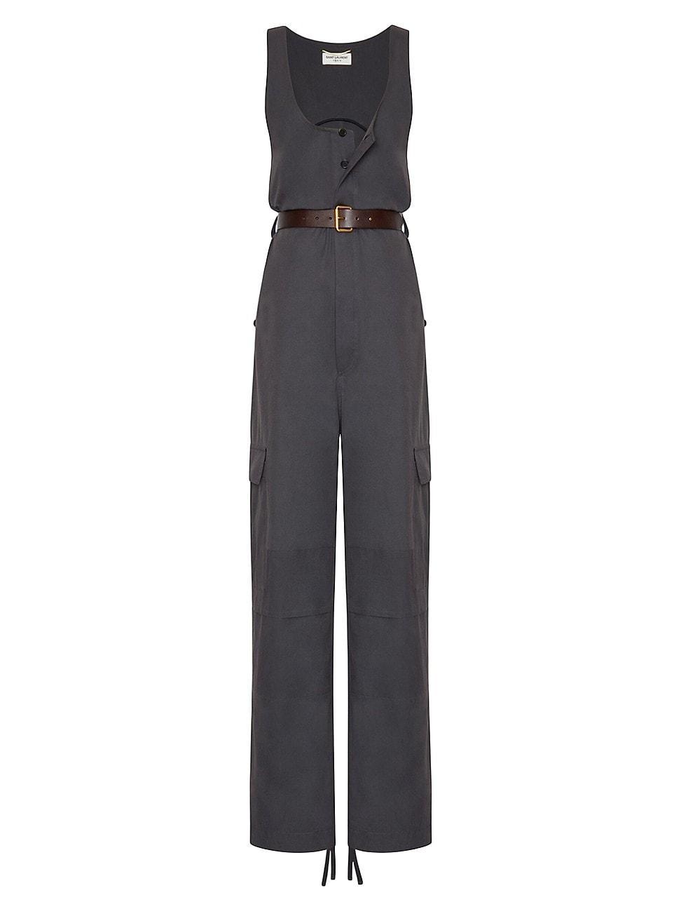 Womens Cassandre Jumpsuit in Cotton Twill Product Image