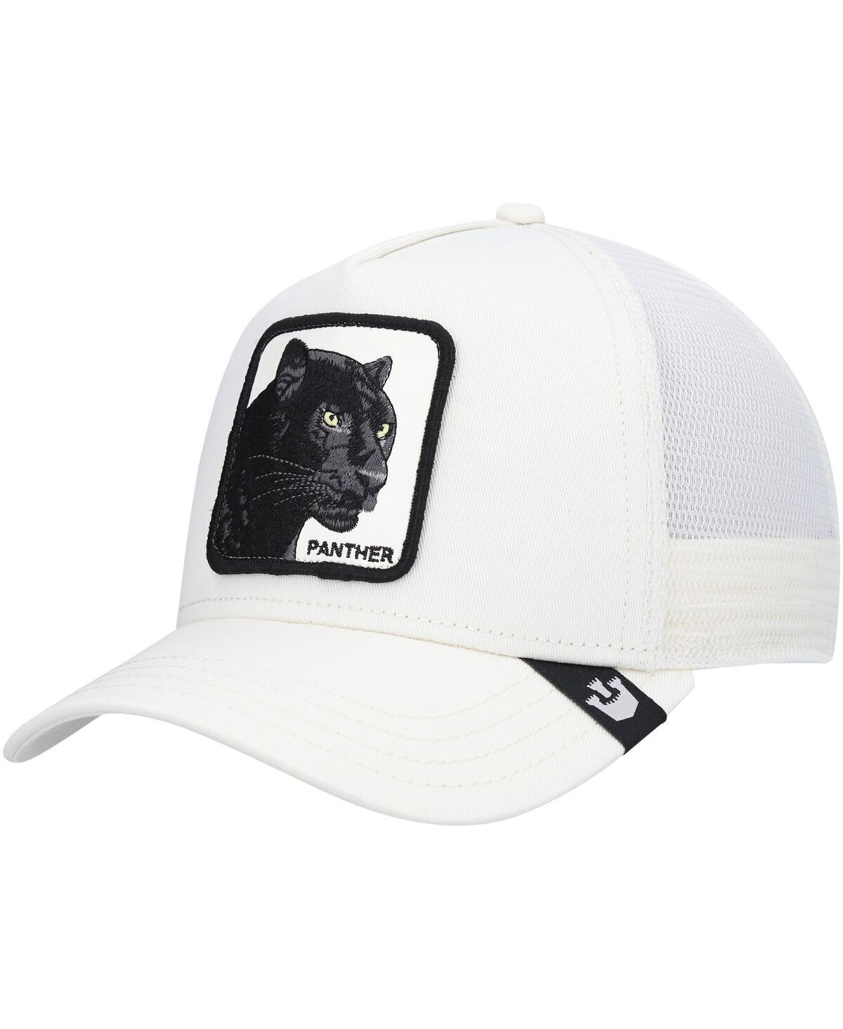 Mens Goorin Bros. White The Panther Trucker Adjustable Hat Product Image