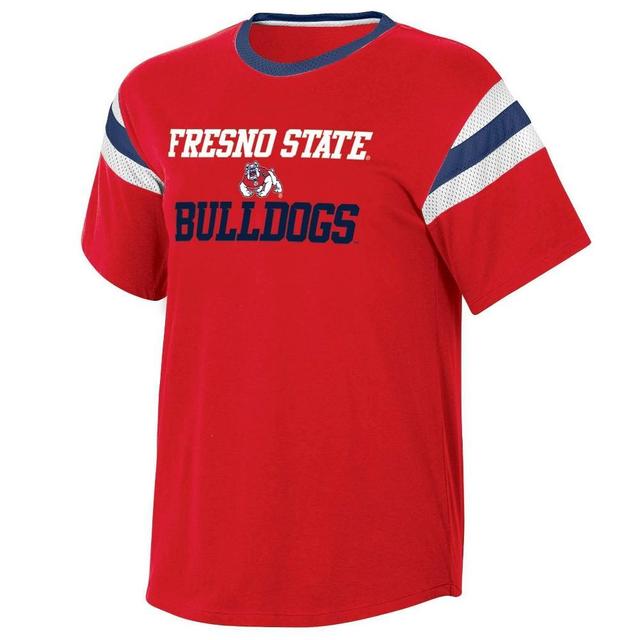 NCAA Fresno State Bulldogs Womens Short Sleeve Stripe T-Shirt Product Image