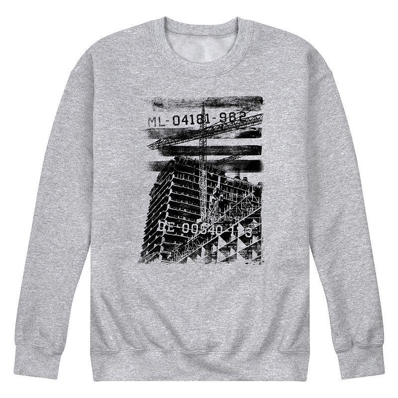 Mens American Made Fleece Sweatshirt Grey Gray Product Image