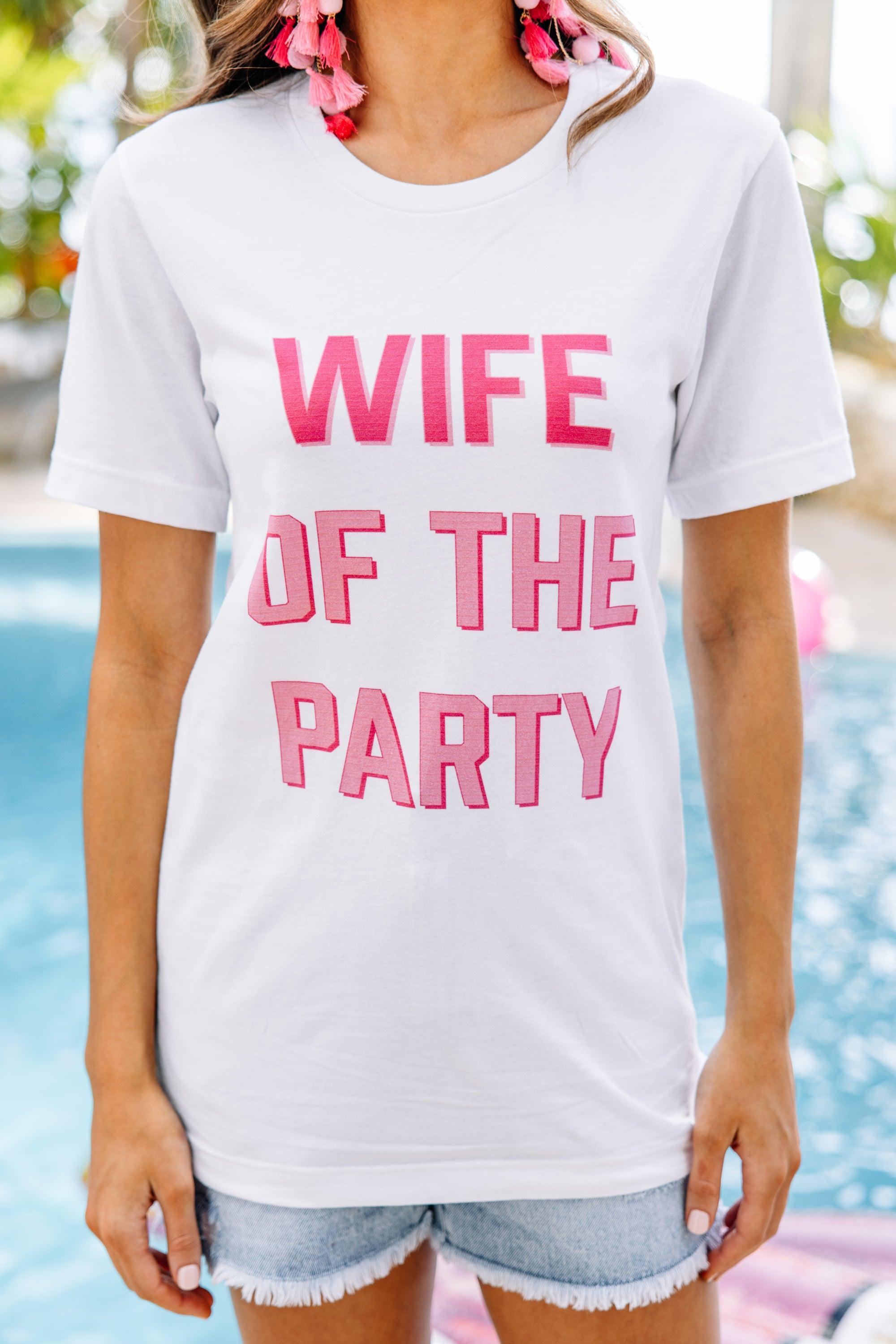 Wife Of The Party White Graphic Tee Female Product Image