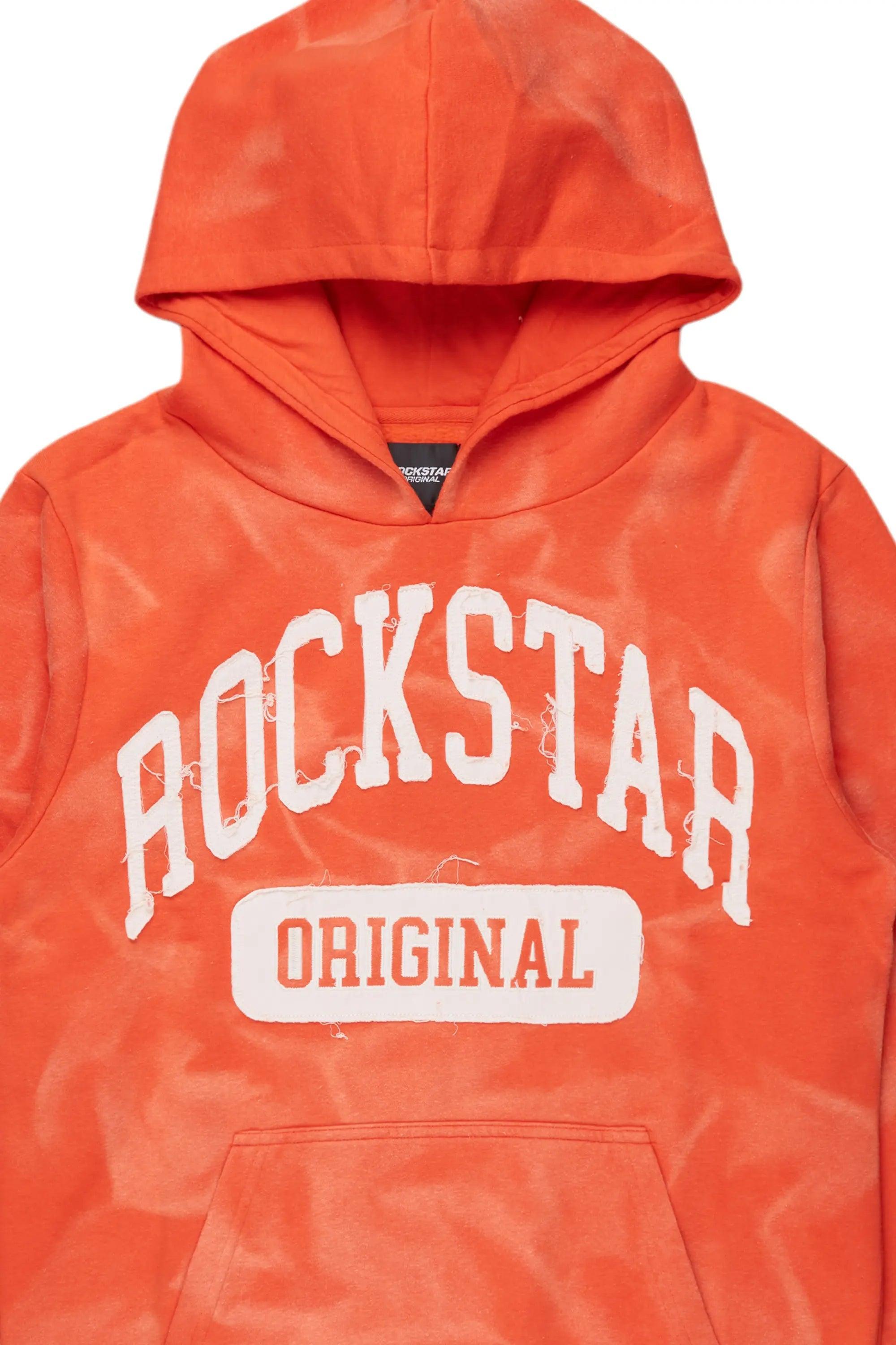 Member Orange Graphic Hoodie Male Product Image