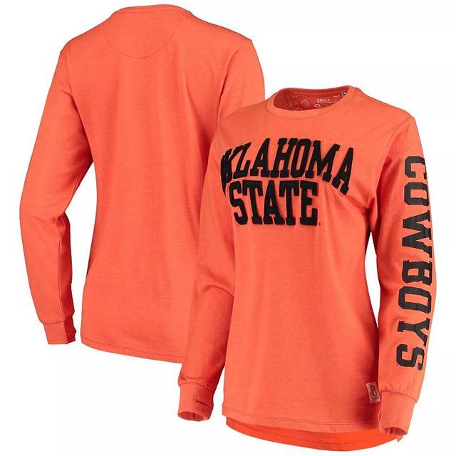 Womens Pressbox Oklahoma State Cowboys Two-Hit Canyon Long Sleeve T-Shirt Product Image