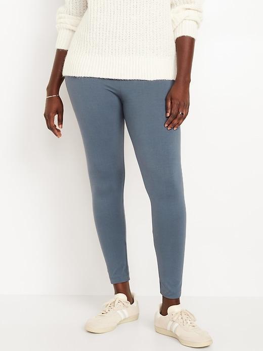 High-Waisted Jersey Leggings Product Image