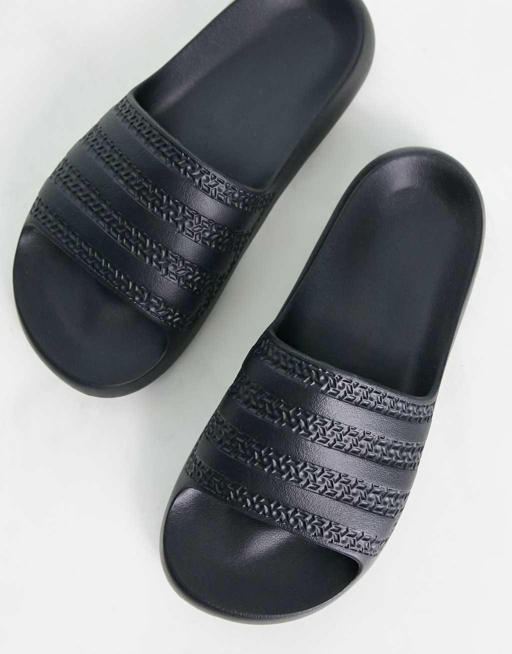 adidas Originals Adilette Ayoon sliders in black  Product Image