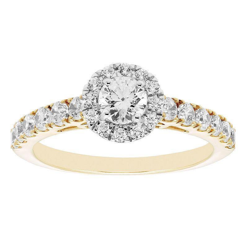 The Regal Collection IGL Certified 1 Carat T.W. Diamond Engagement Ring, Womens 14k Gold Product Image