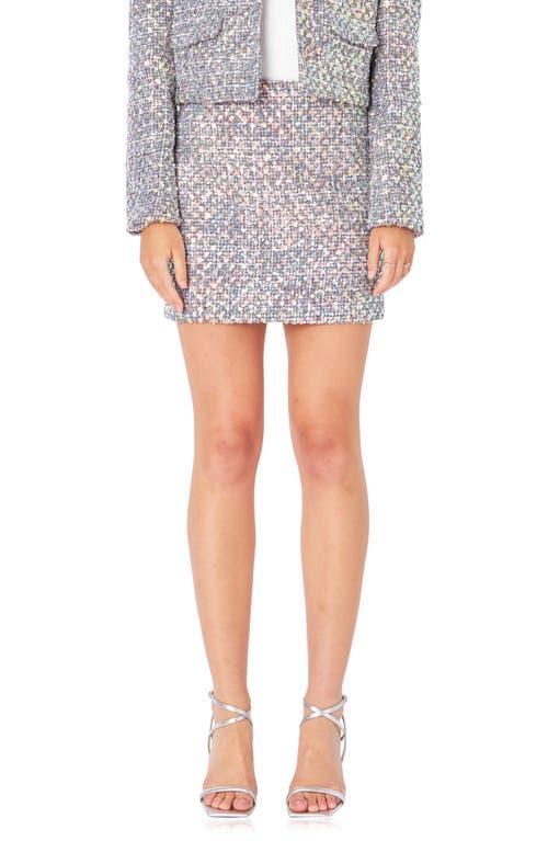 Endless Rose Sequin Tweed Miniskirt Product Image