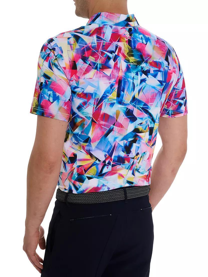 Color Up Abstract Polo Shirt Product Image