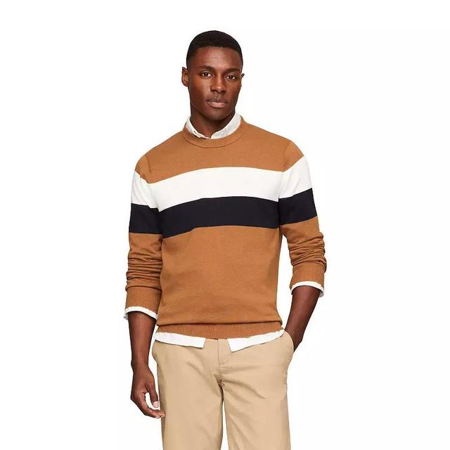 Mens Tommy Hilfiger Striped Crewneck Sweater Product Image