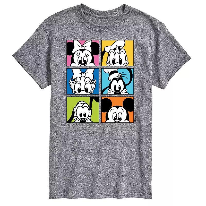 Disneys Mickey Mouse Mens Friends Grid Graphic Tee Product Image