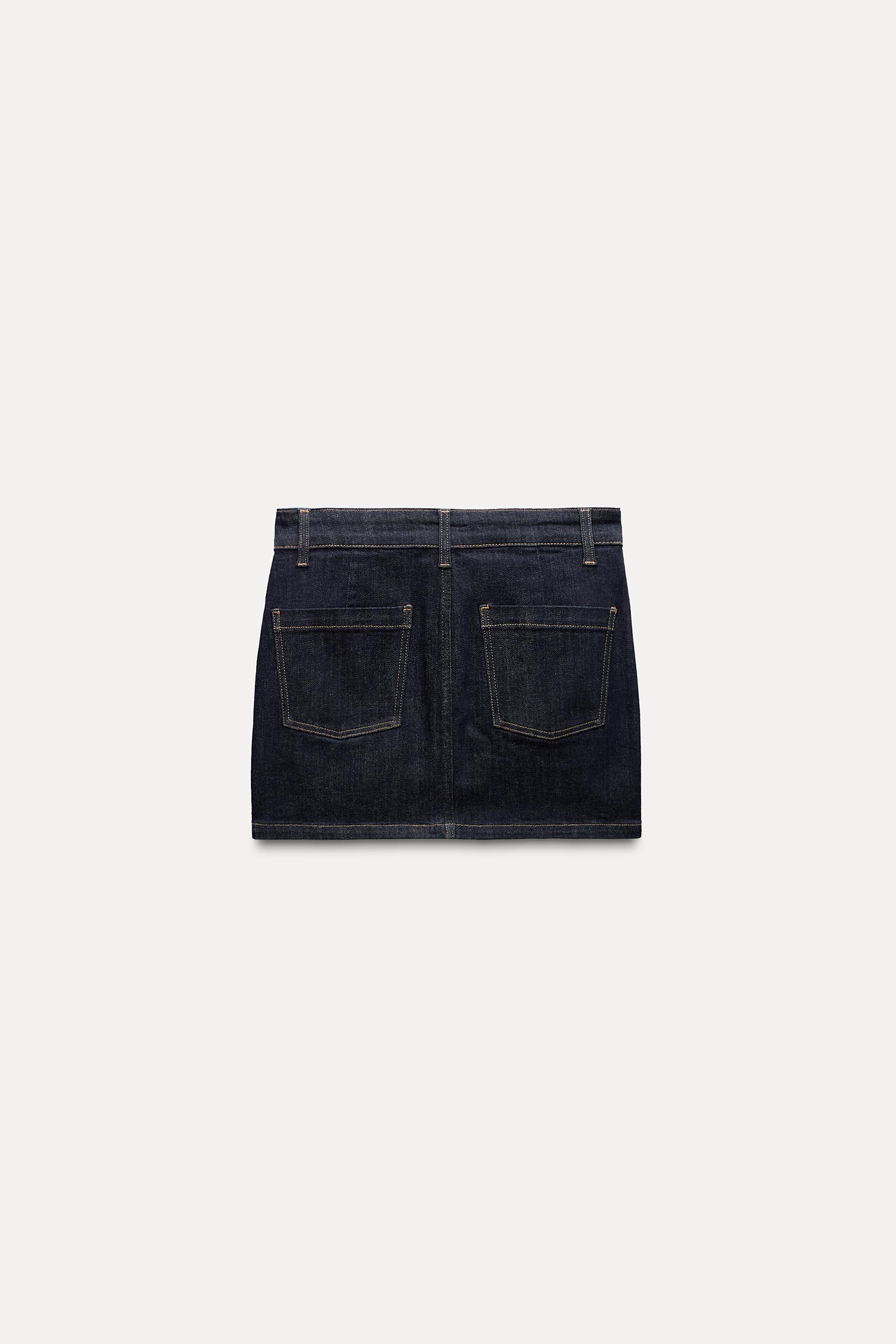 SHORT DENIM SKIRT ZW COLLECTION Product Image