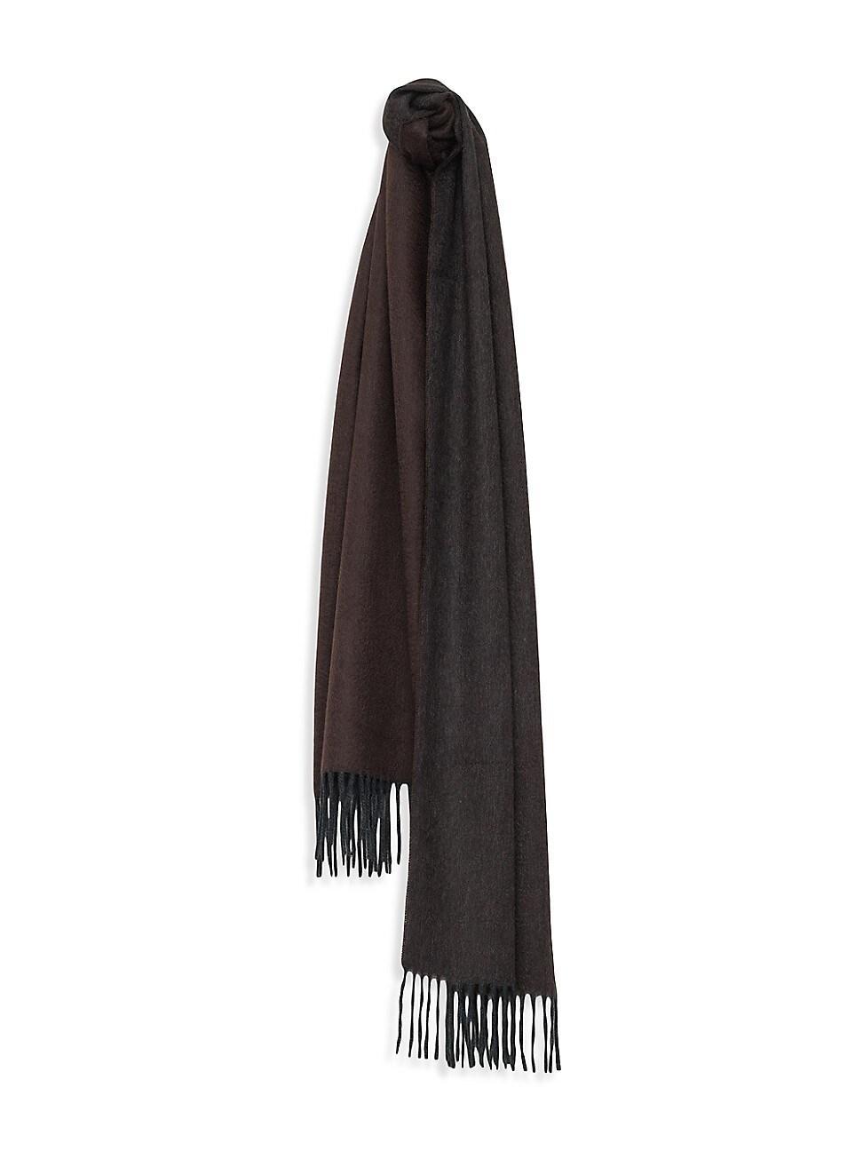 Mens Semi-Reversible Cashmere Scarf Product Image