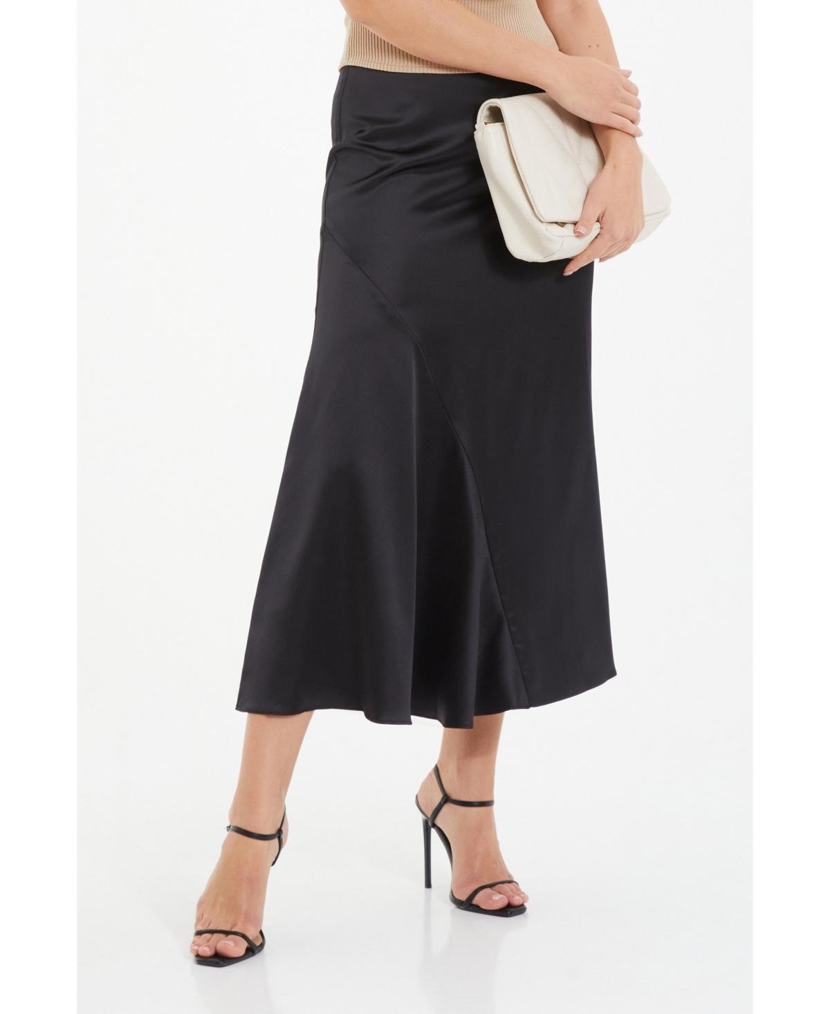 Quiz Womens Satin Maxi Skirt Product Image