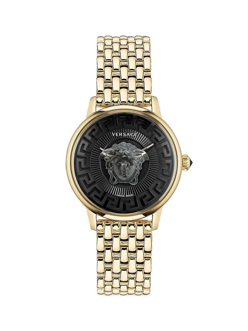 Versace Womens Swiss Medusa Alchemy Gold Ion Plated Bracelet Watch 38mm Product Image