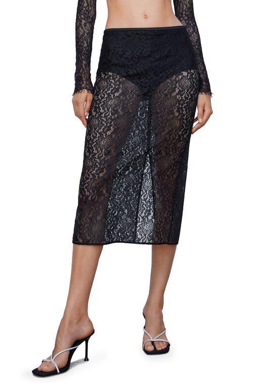 MANGO Lace Midi Skirt Product Image