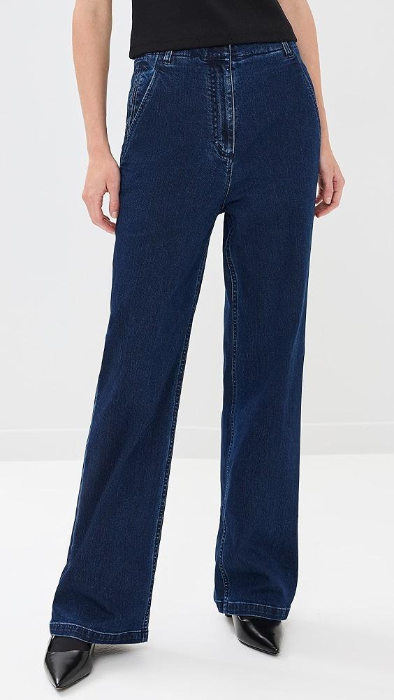 Tibi Classic Indigo Denim Barry Jeans | Shopbop Product Image