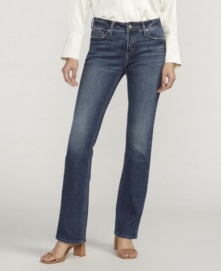 Silver Jeans Co® Ladies' Elyse MR Slim Boot Cut Jeans Product Image