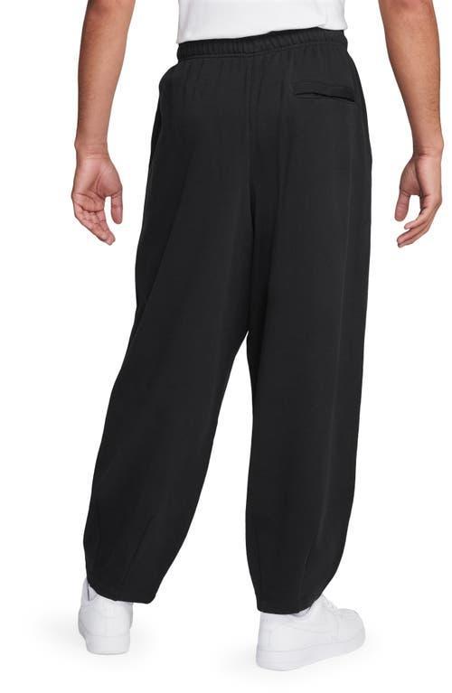 NIKE Men's Club Fleece Oversized French Terry Pants In Black Product Image