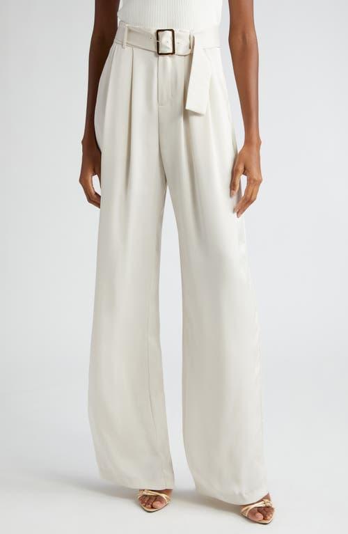 Womens Amaya Satin Belted Pants Product Image