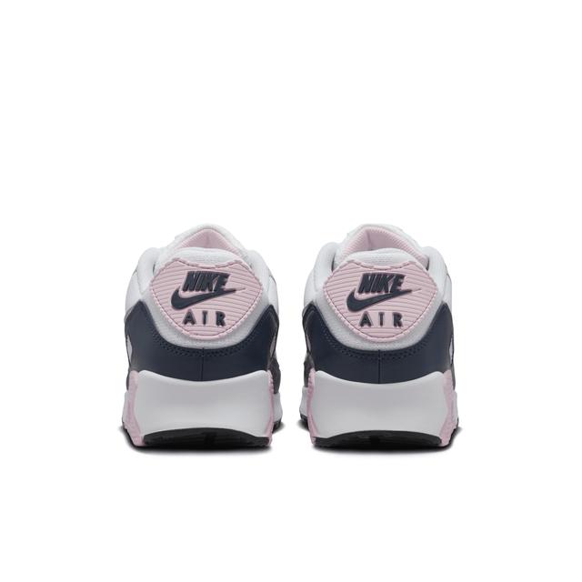 Nike Mens Air Max 90 - Running Shoes White/Wolf Grey/Pink Foam Product Image