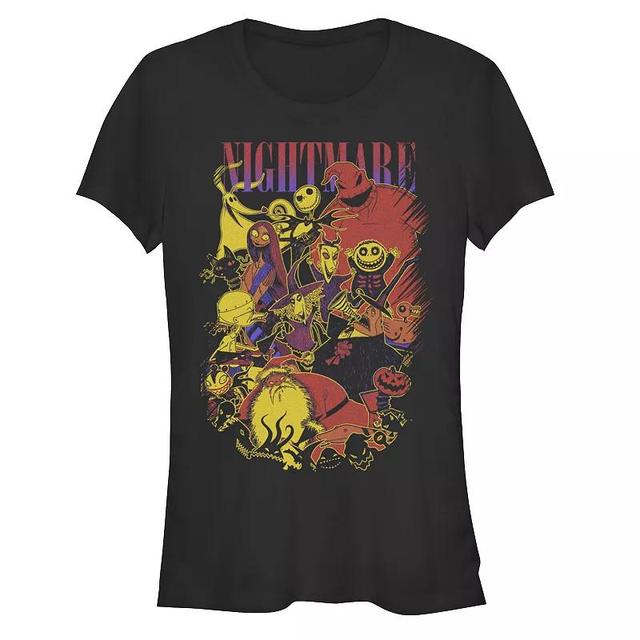 Disneys The Nightmare Before Christmas Womens Characters Collage Tee, Girls Product Image