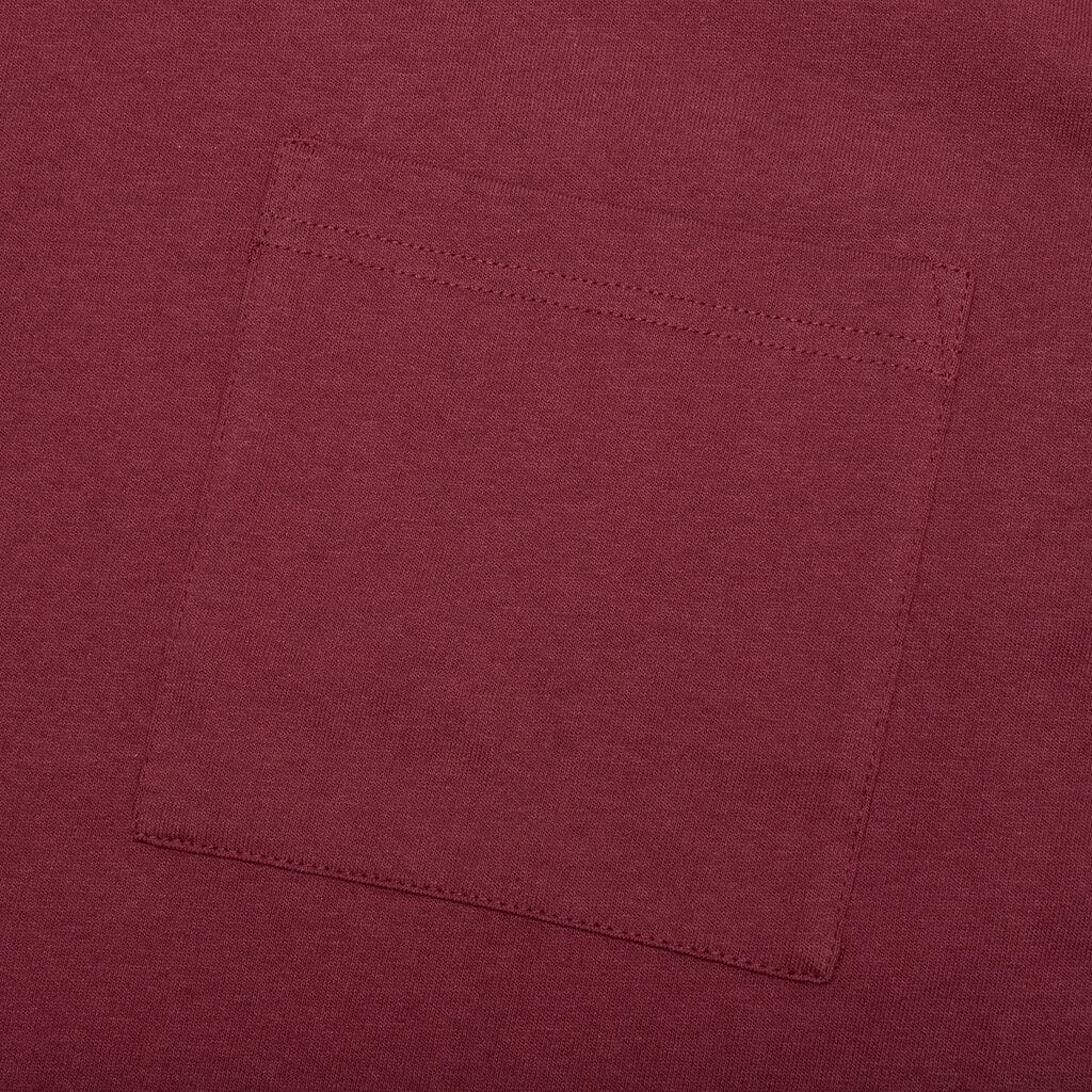 Jersey Braque Pocket Tee - Burgundy Male Product Image