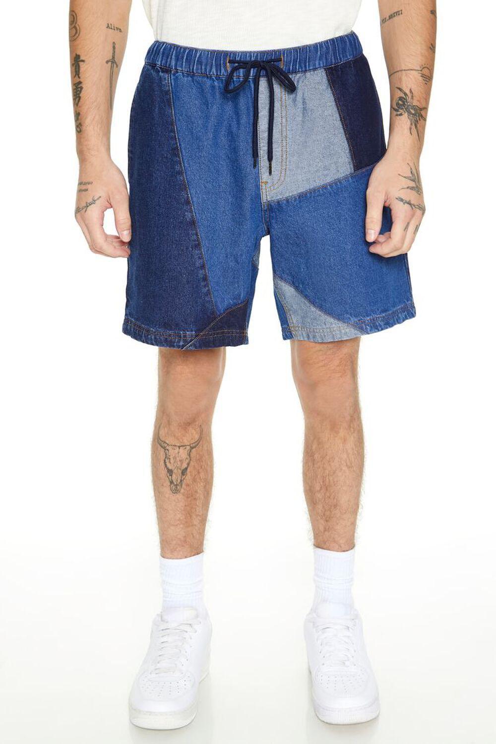 Reworked Patchwork Denim Shorts | Forever 21 Product Image