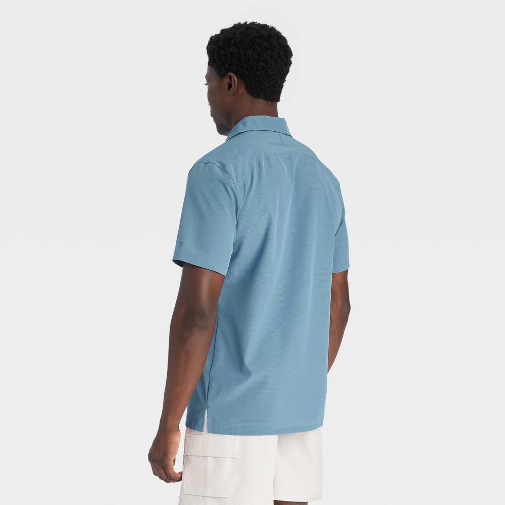 Mens Everyday Woven Shirt - All In Motion Airway Blue M Product Image