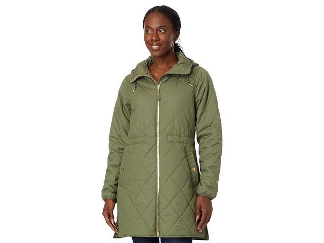 L.L.Bean Cozy Quilted Coat (Deep ) Women's Clothing Product Image