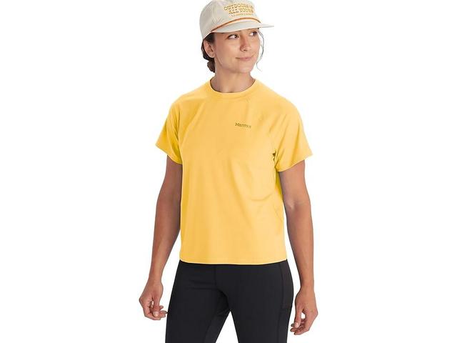 Marmot Windridge Short Sleeve Shirt (Banana) Women's Clothing Product Image