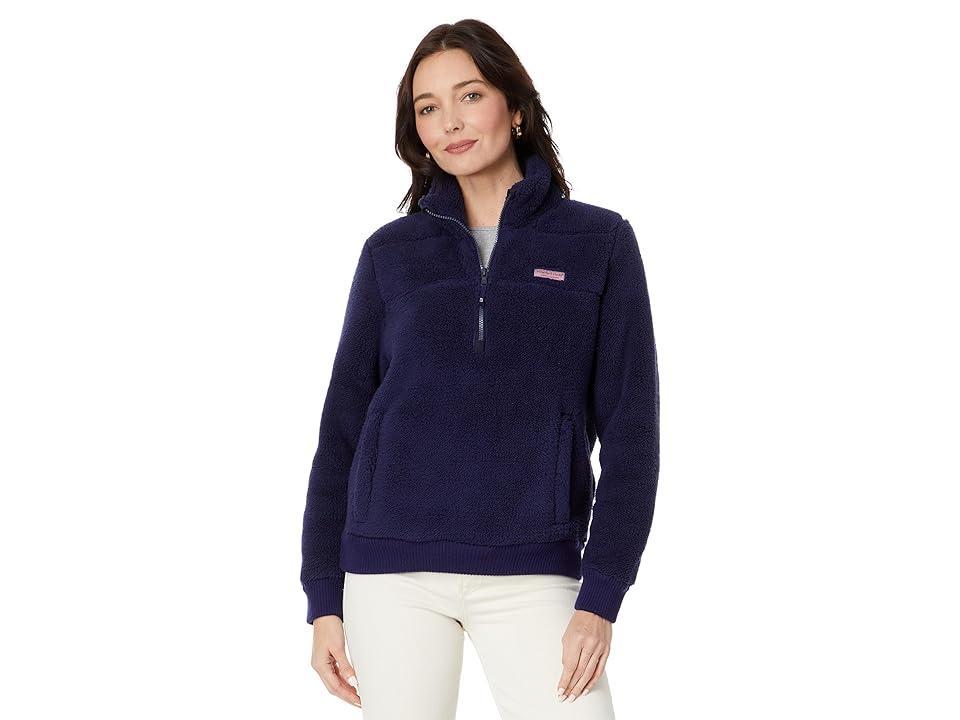 vineyard vines Plush Teddy High Pile Fleece Quarter Zip Pullover Product Image