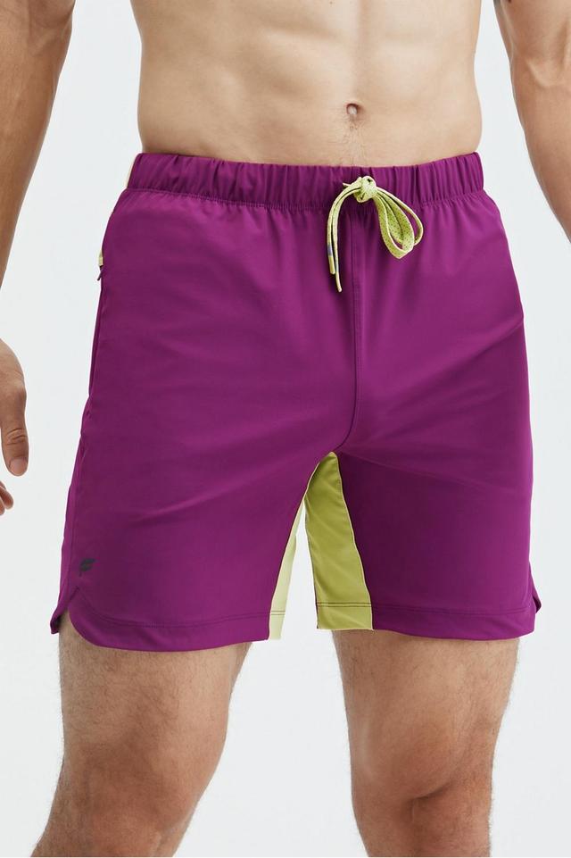 Fabletics Men The One Short male Deep Port / Fennel Size L Product Image