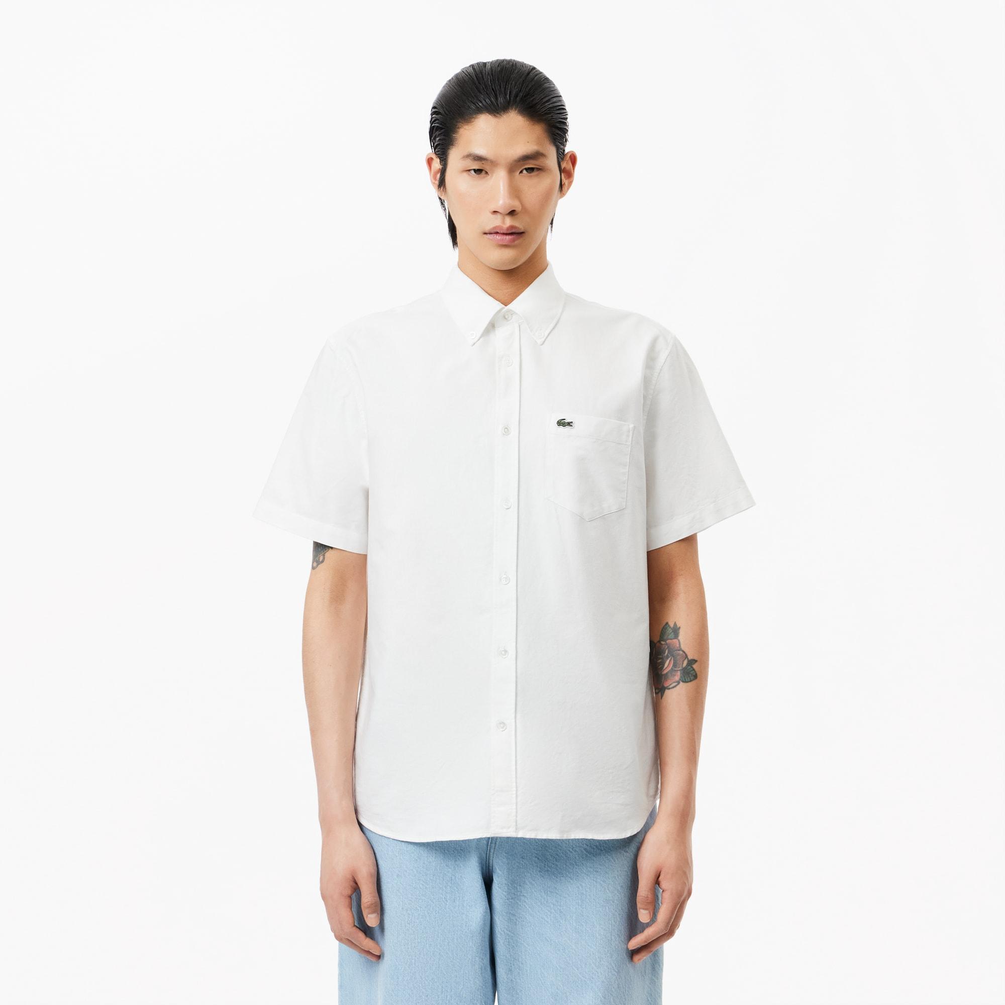 Regular Fit Short Sleeved Oxford Shirt Product Image