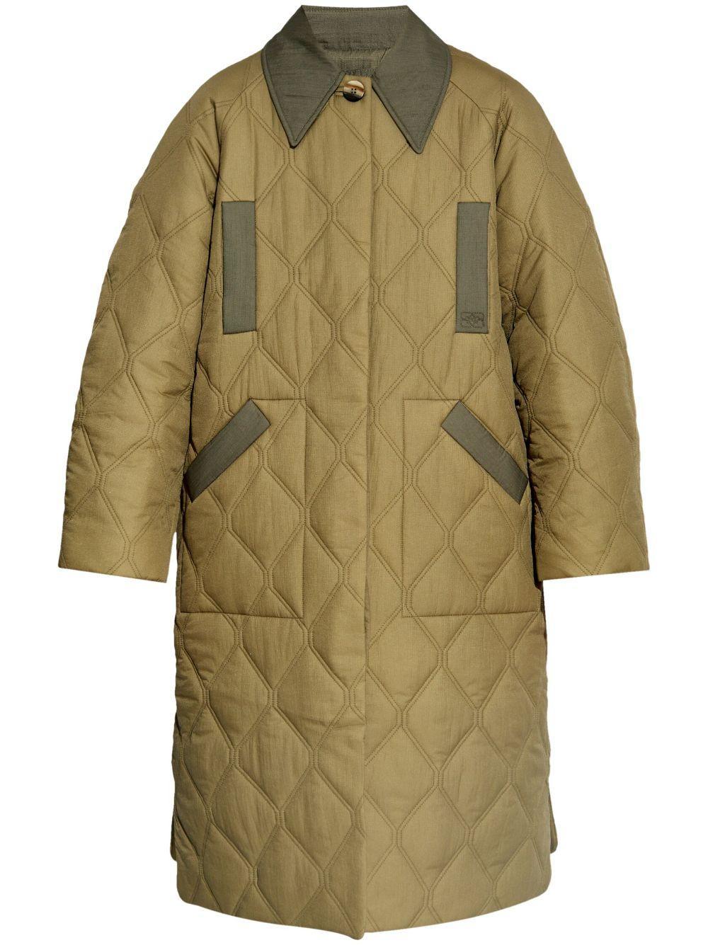 single-breasted quilted jacket Product Image