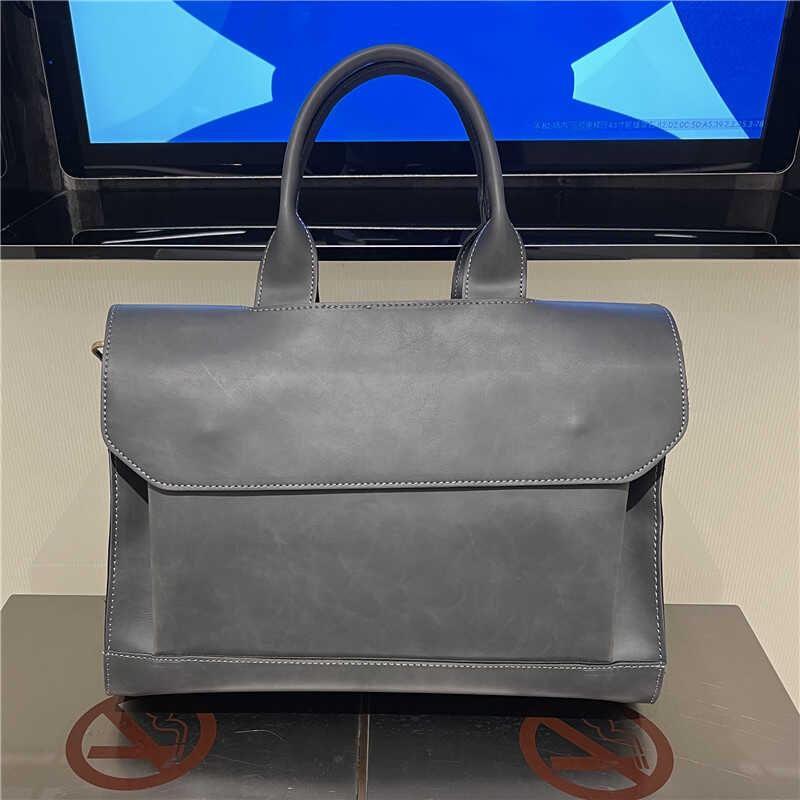 Multi-Pocket Faux Leather Briefcase Product Image