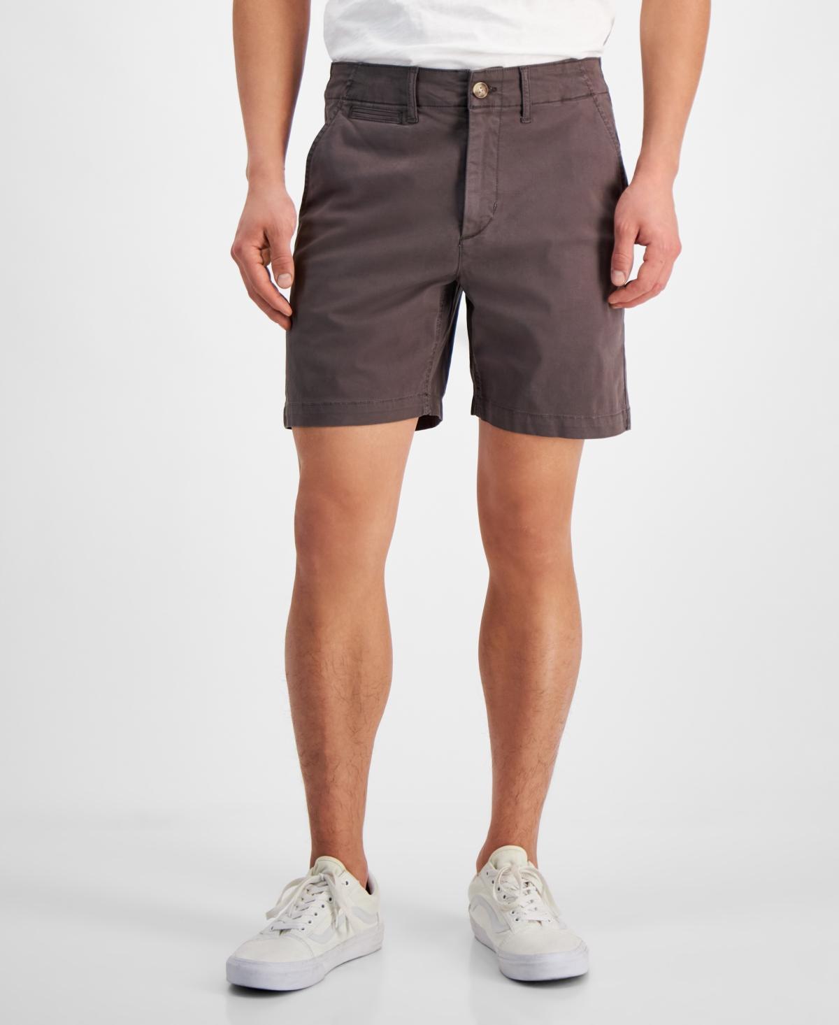 Sun + Stone Mens Colin Flat Front 7 Chino Shorts, Created for Macys Product Image