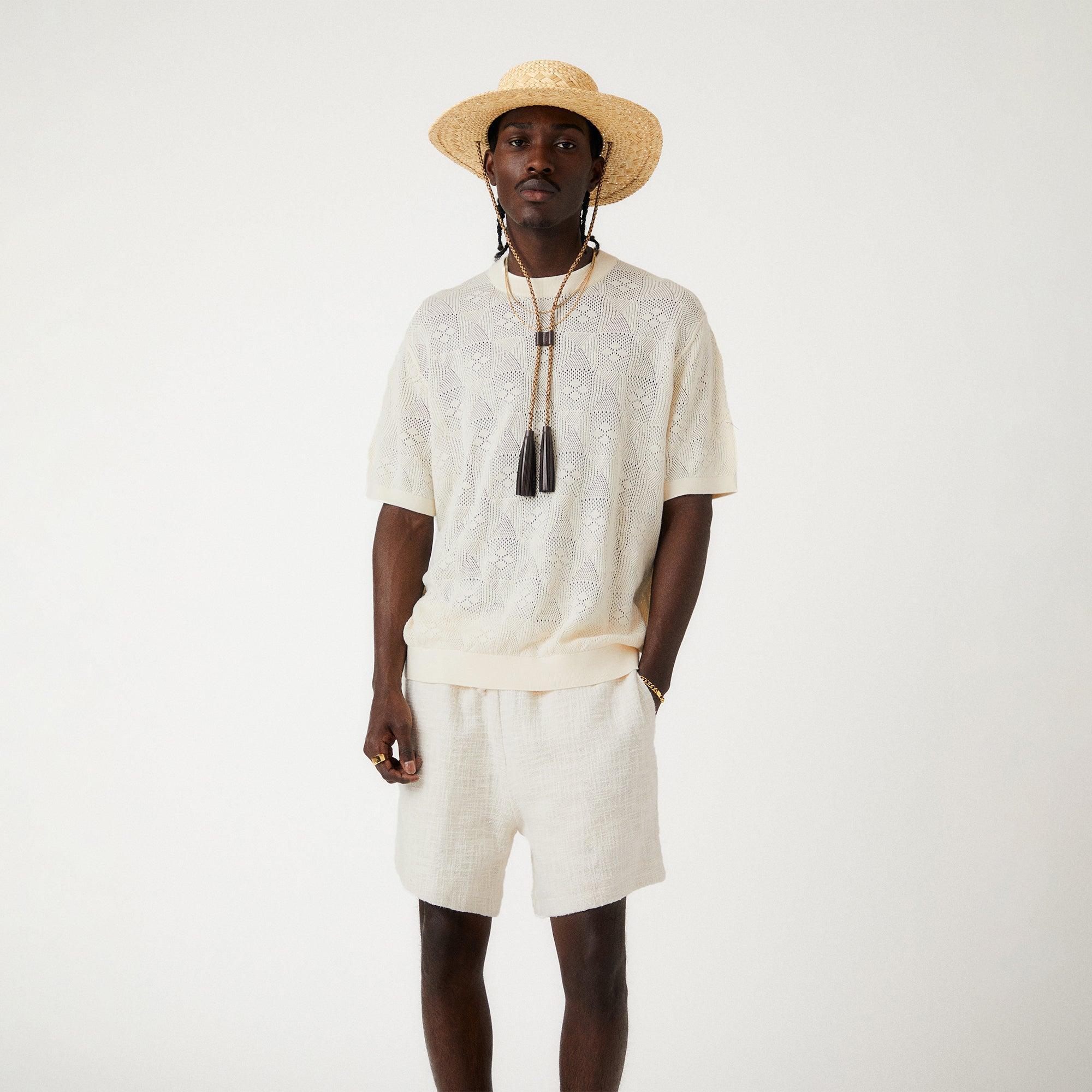 Kith Tilden Crochet Shirt - Sandrift Male Product Image