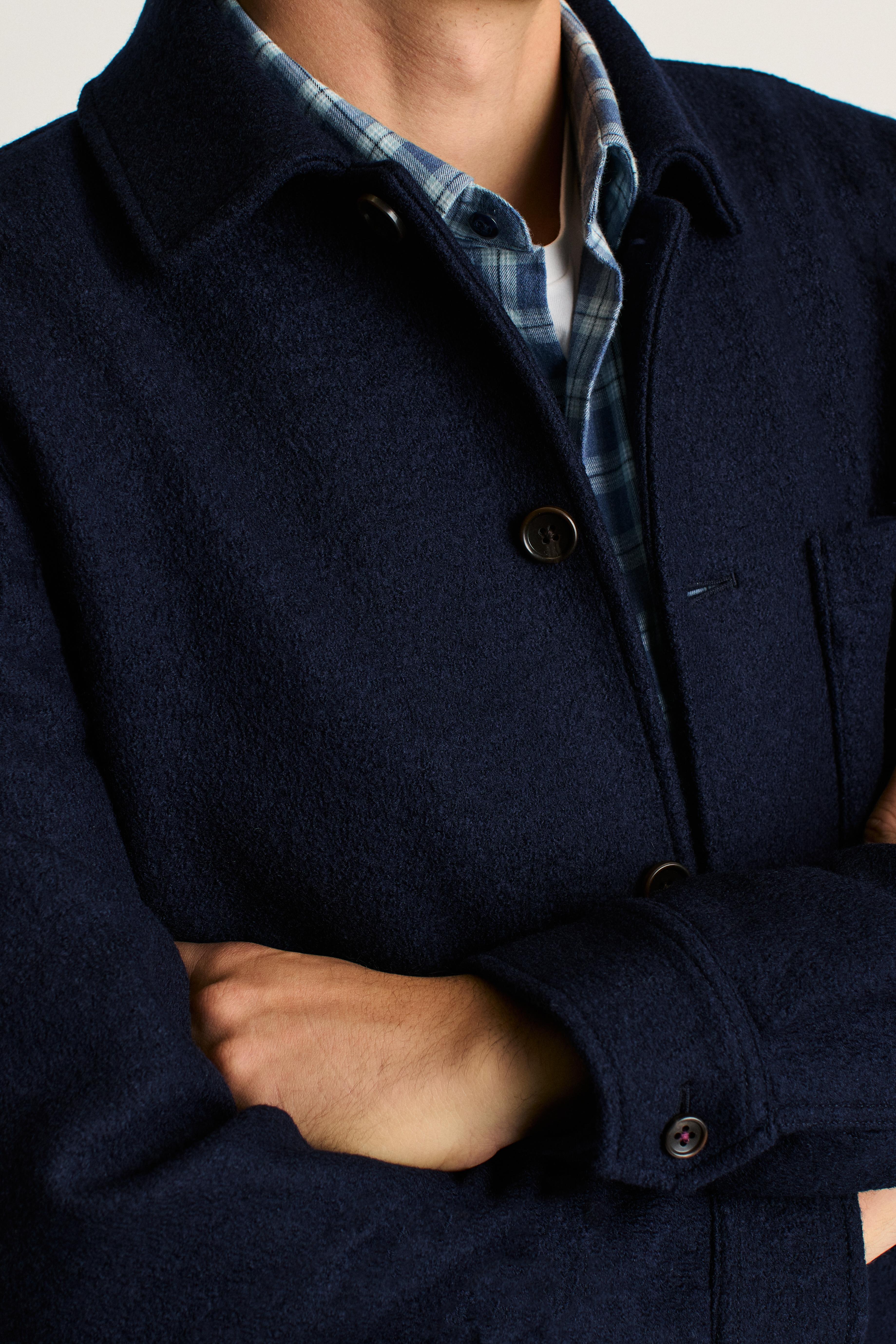 Italian Brushed Wool Chore Jacket Product Image