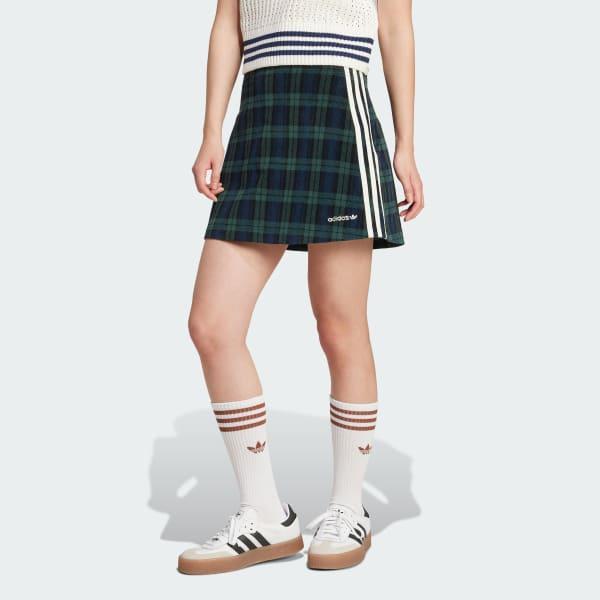 Corduroy Tartan Skirt Product Image