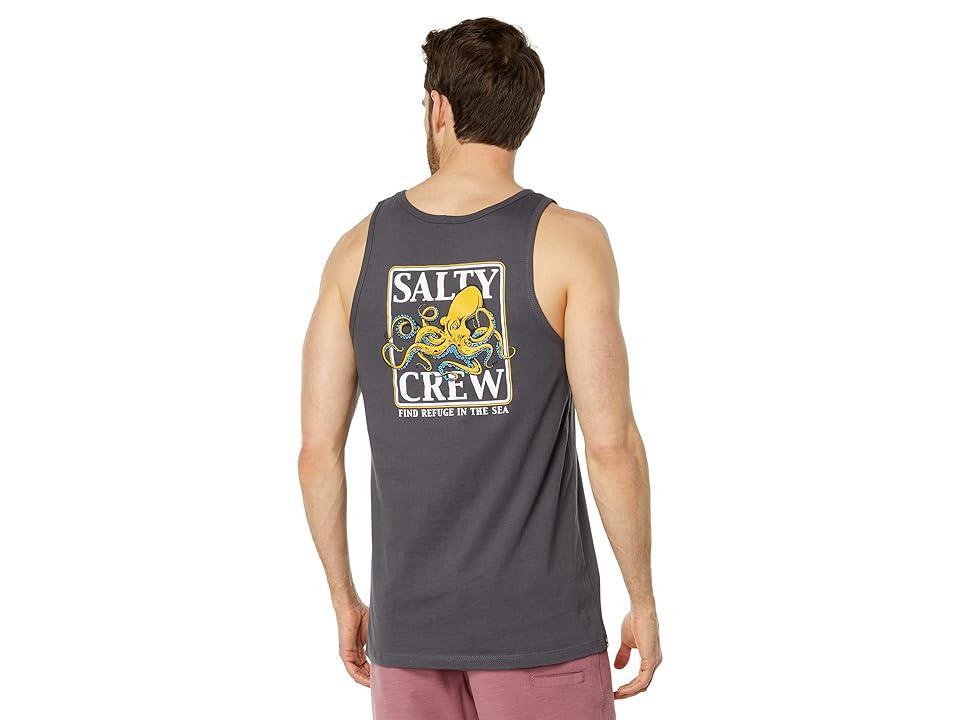 Salty Crew Ink Slinger Tank (Charcoal) Men's Clothing Product Image