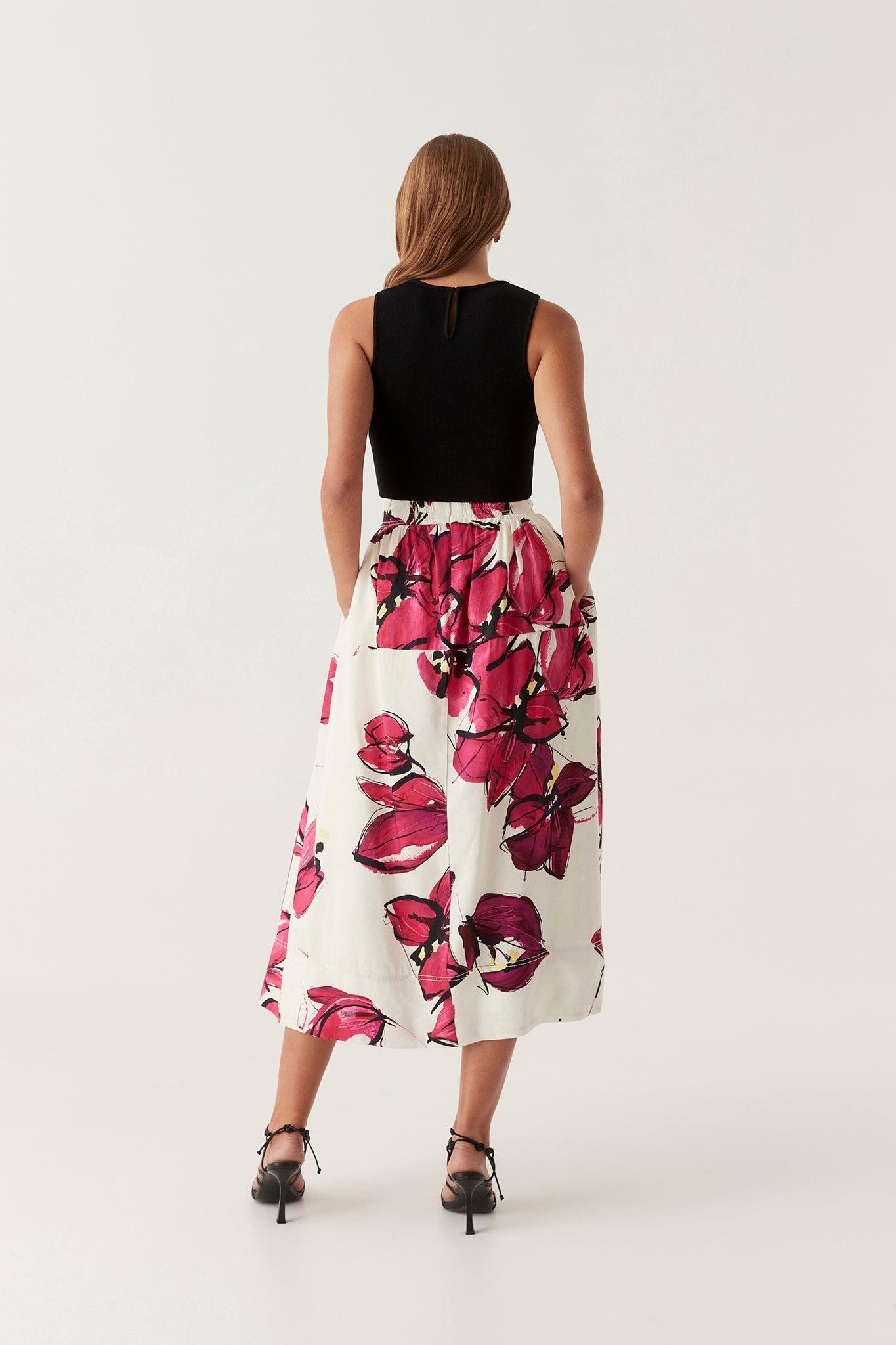 Lottie Gathered Midi Skirt Product Image