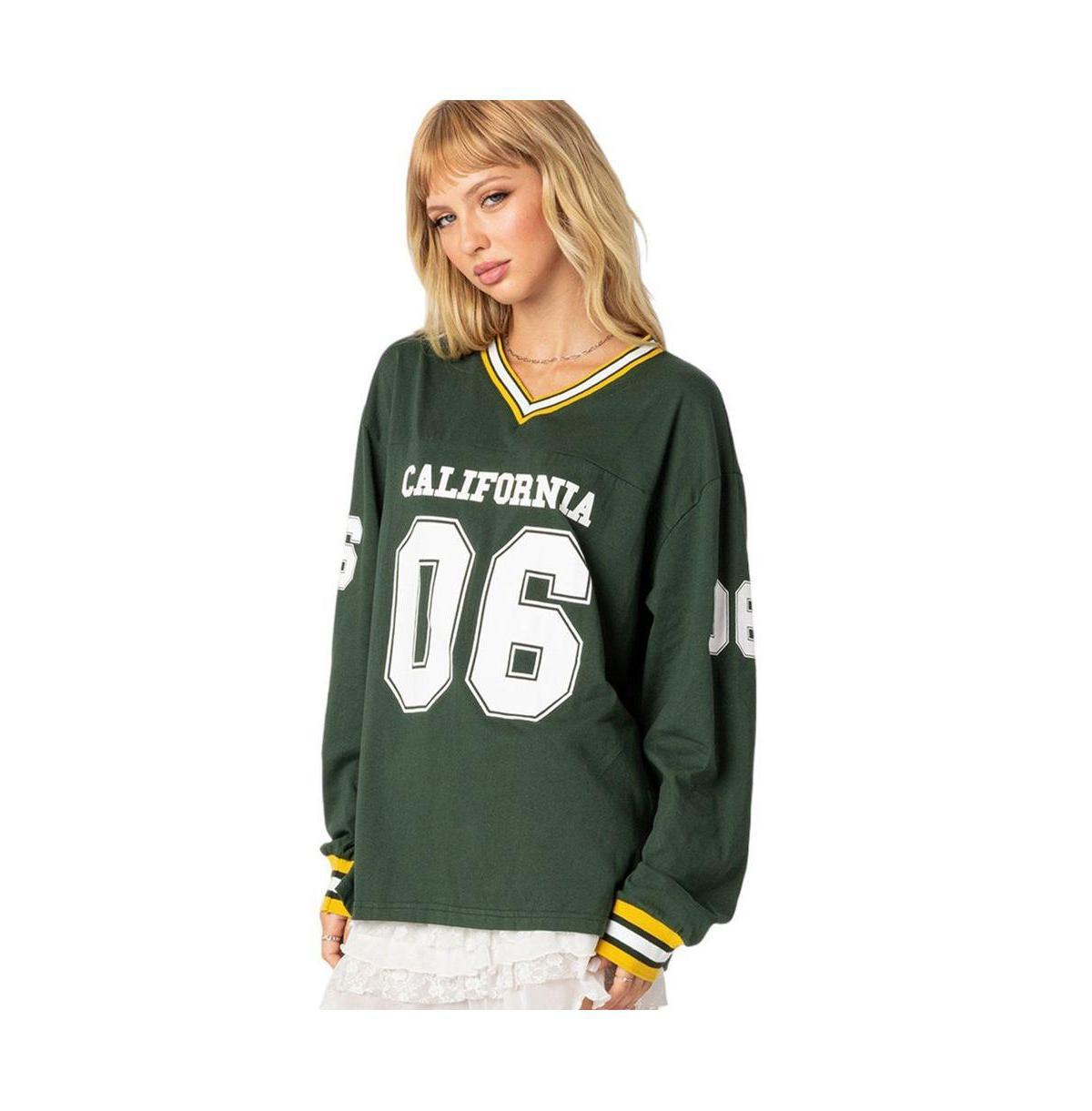 Womens Cali Oversized Baseball T-Shirt Product Image