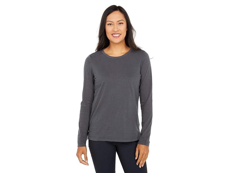 Toad&Co Primo Long Sleeve Crew (Soot) Women's Clothing Product Image