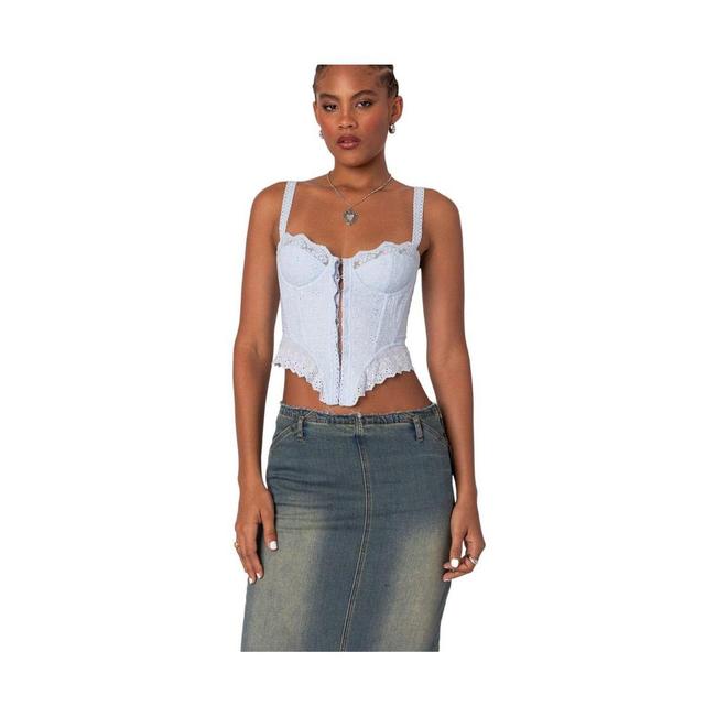 Edikted Womens Asteria Eyelet Corset Product Image