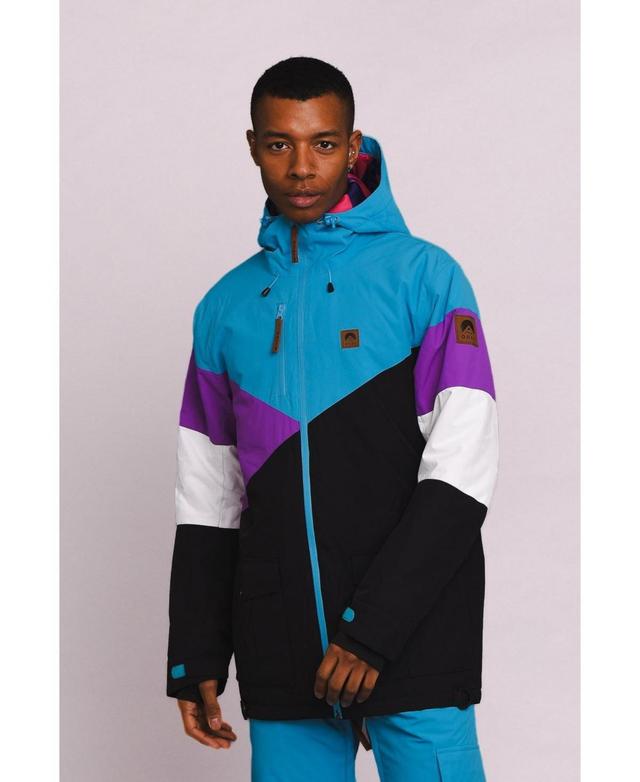 Fresh Pow Ski & Snowboard Mens Jacket - Purple, yellow Product Image