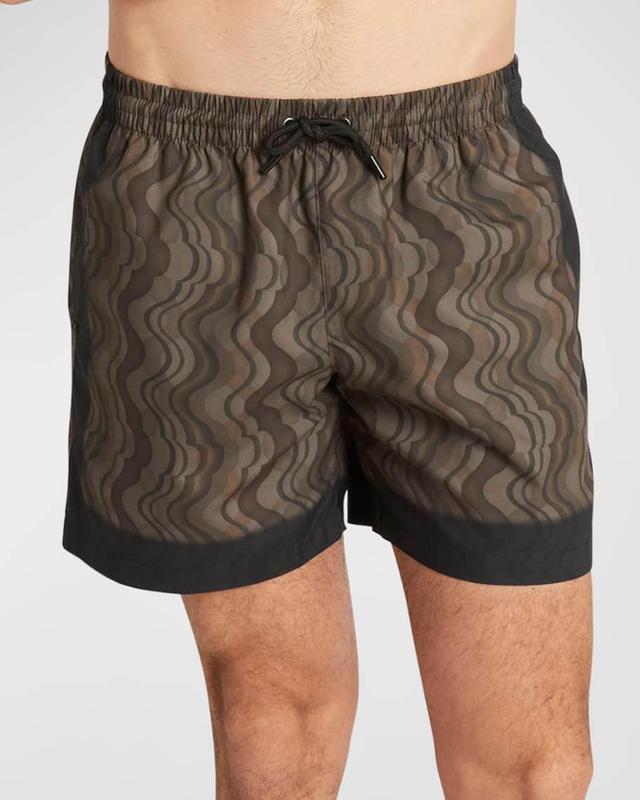 Mens Phibbs Patterned Swim Shorts Product Image