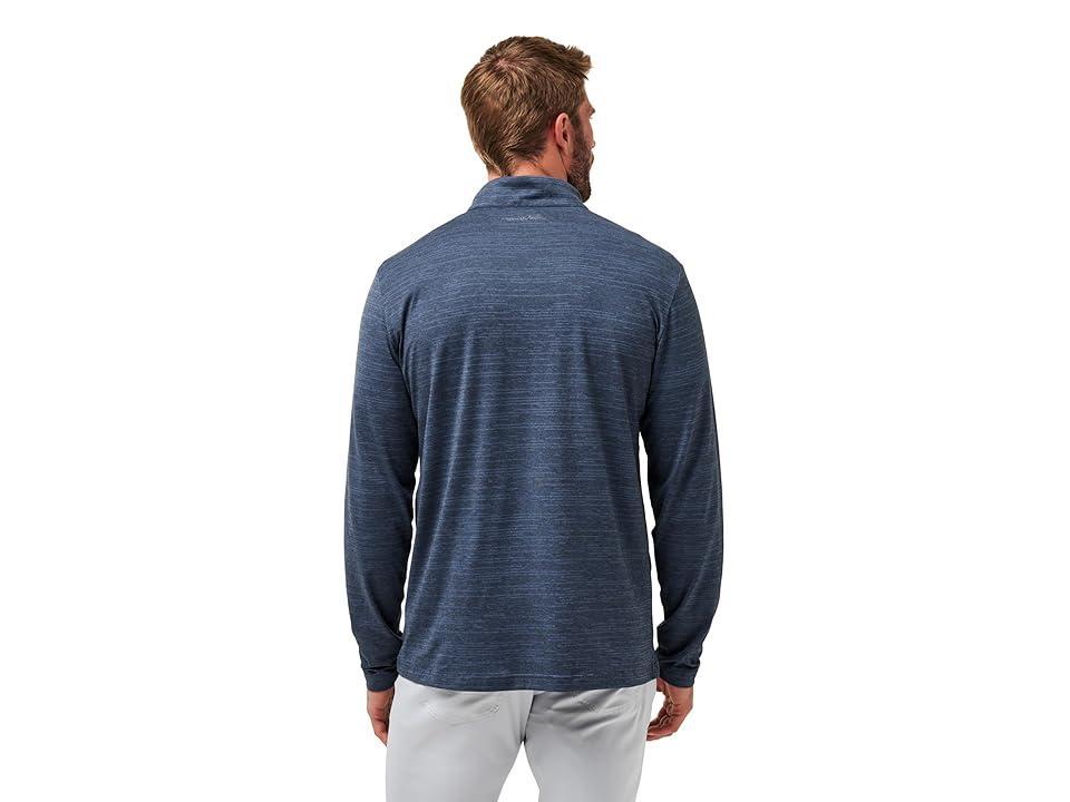 TravisMathew Boston Red Sox The Heater 1/4 Zip (Vintage Indigo/Black) Men's Sweatshirt Product Image