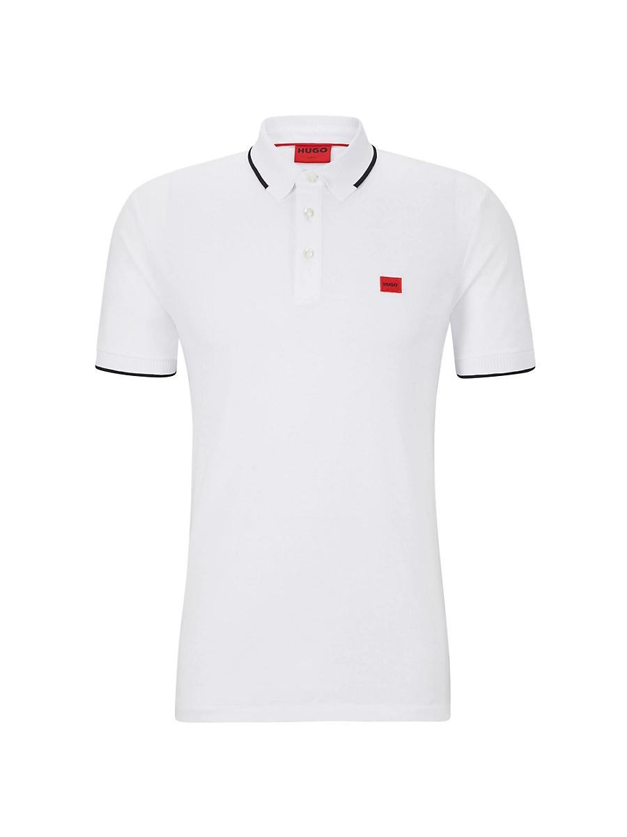 Mens Cotton-Piqu Slim-Fit Polo Shirt Product Image